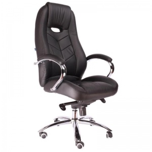 Кресло руководителя Everprof Drift M , кожзам черный, металл черный