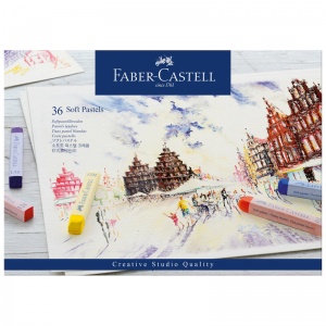 Пастель сухая 36 цветов Faber-Castell Soft pastels, картонная упаковка (128336), 24 уп.