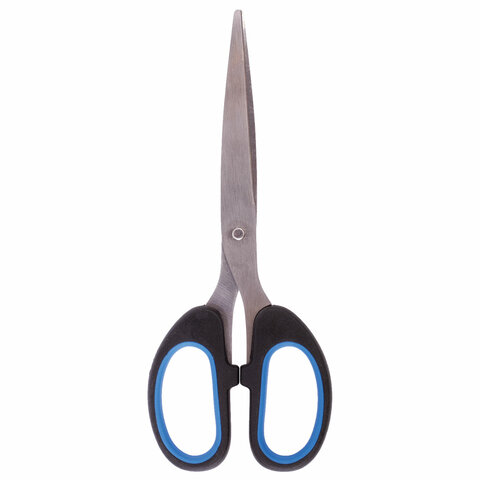 Ножницы Brauberg Classic+ 160мм, симметричные ручки, черно-синие (236447)