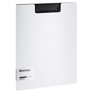 Папка-планшет с крышкой Berlingo Steel&Style (A4, до 100 листов, пластик-полифом) белый (PPf_93004)