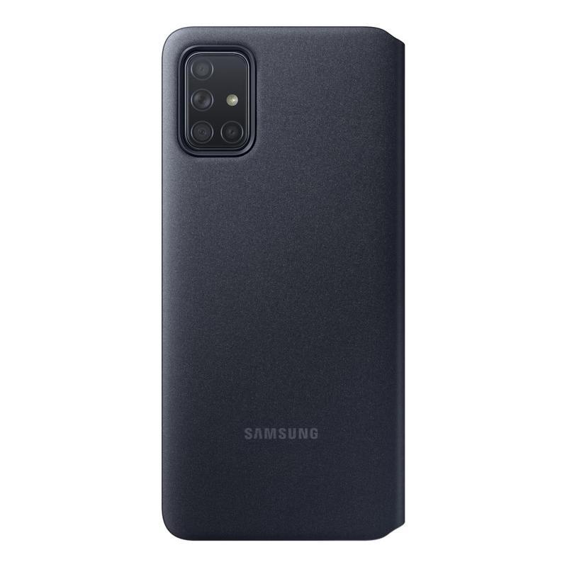 Чехол-книжка Samsung S View Wallet Cover для A71, черный (EF-EA715PBEGRU)