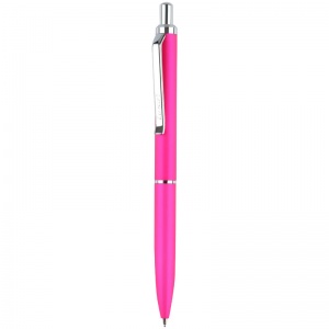 Ручка шариковая автоматическая Luxor Rega (0.5мм, синий цвет чернил, корпус розовый/хром, кнопочный механизм, футляр) 1шт. (8243)