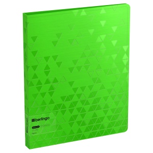 Папка файловая 40 вкладышей Berlingo Neon (А4, пластик, 24мм, 1000мкм) зеленый неон (DB4_40392)