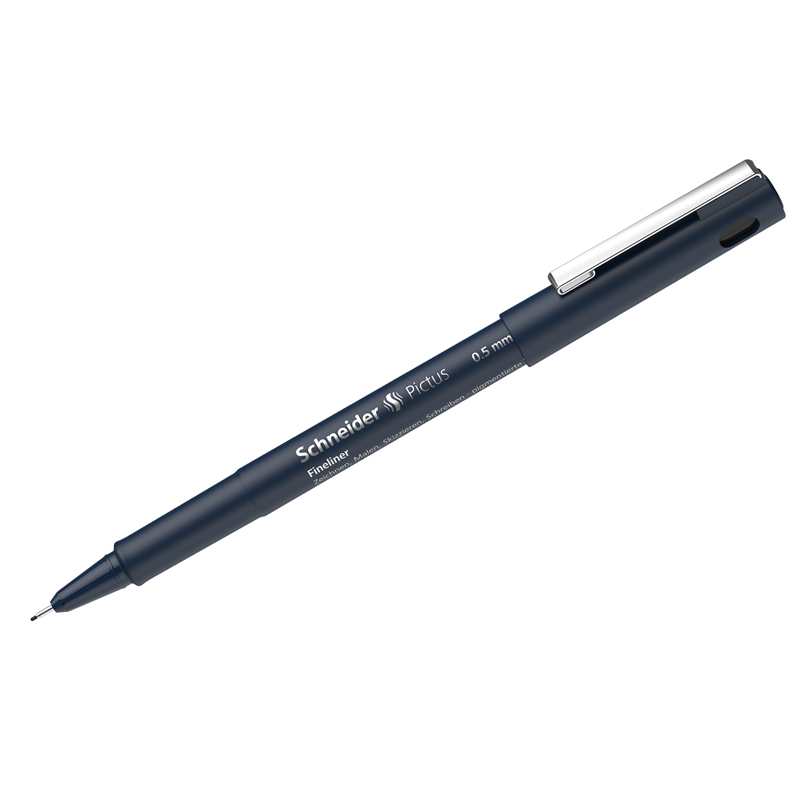 Ручка капиллярная Schneider &quot;Pictus&quot; (0.5мм) черная, 6шт. (197501)