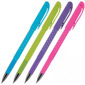 Ручка гелевая стираемая Bruno Visconti DeleteWrite "Горошек" (0.5мм, синяя) 1шт. (20-0203)