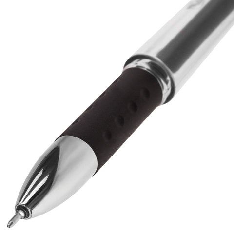 Ручка гелевая Brauberg Geller (0.35мм, черный, игольчатый наконечник) 24шт. (141180)