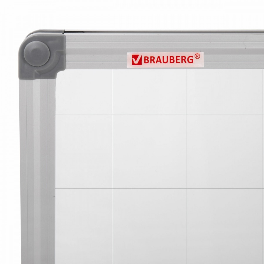 Доска магнитно-маркерная Brauberg Extra (60х90см, алюминиевая рама, разметка в клетку) (237563)