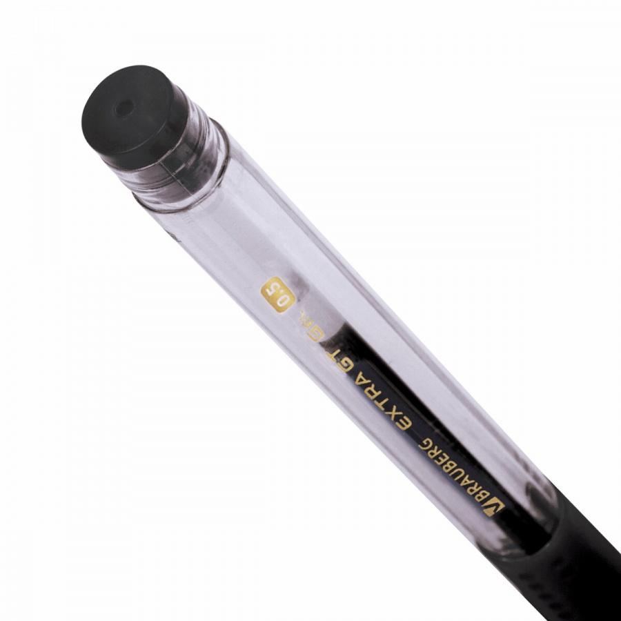 Ручка гелевая Brauberg Extra GT GLD (0.35мм, черный, стандартный узел) (143919), 12шт.