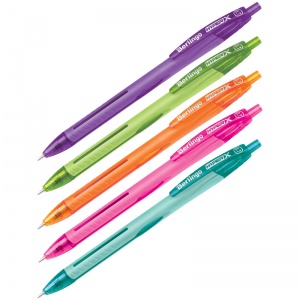 Ручка шариковая автоматическая Berlingo Hyper X (0.5мм, синий цвет чернил, игольчатый стержень) 1шт. (CBm_70901)
