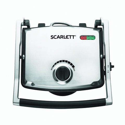 Электрогриль Scarlett SC-EG350M01, черный и серебристый