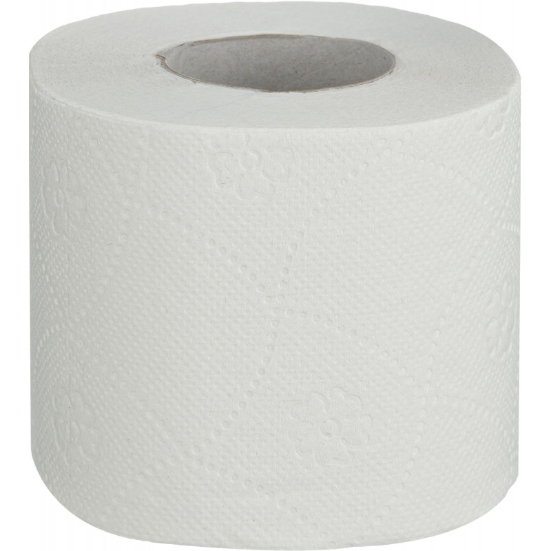Бумага туалетная 2-слойная Luscan Standart, белая с тиснением, 21.88м, 4 рул/уп, 12 уп.