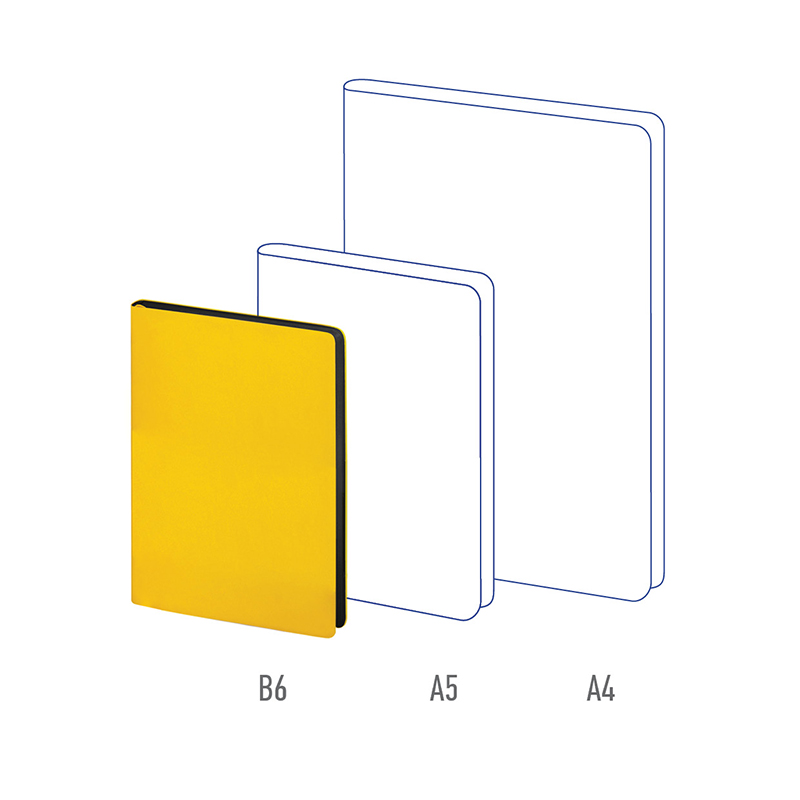 Ежедневник недатированный В6 Berlingo Fuze (136 листов) обложка кожзам, желтая, цв.срез (UD0_87609), 20шт.