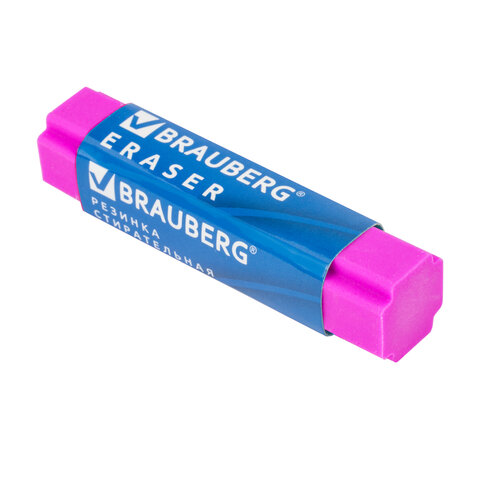 Ластик Brauberg X-Erase (68х15х15мм, эко-пвх) цветной, 1шт. (228066)