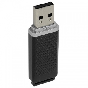 Флэш-диск USB 4Gb SmartBuy Quartz, USB2.0, черный (SB4GBQZ-K), 180шт.