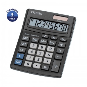 Калькулятор настольный Citizen Business Line CMB801-BK (8-разрядный) черный (CMB801-BK)