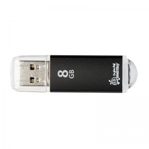 Флэш-диск USB 8Gb SmartBuy V-Cut, черный