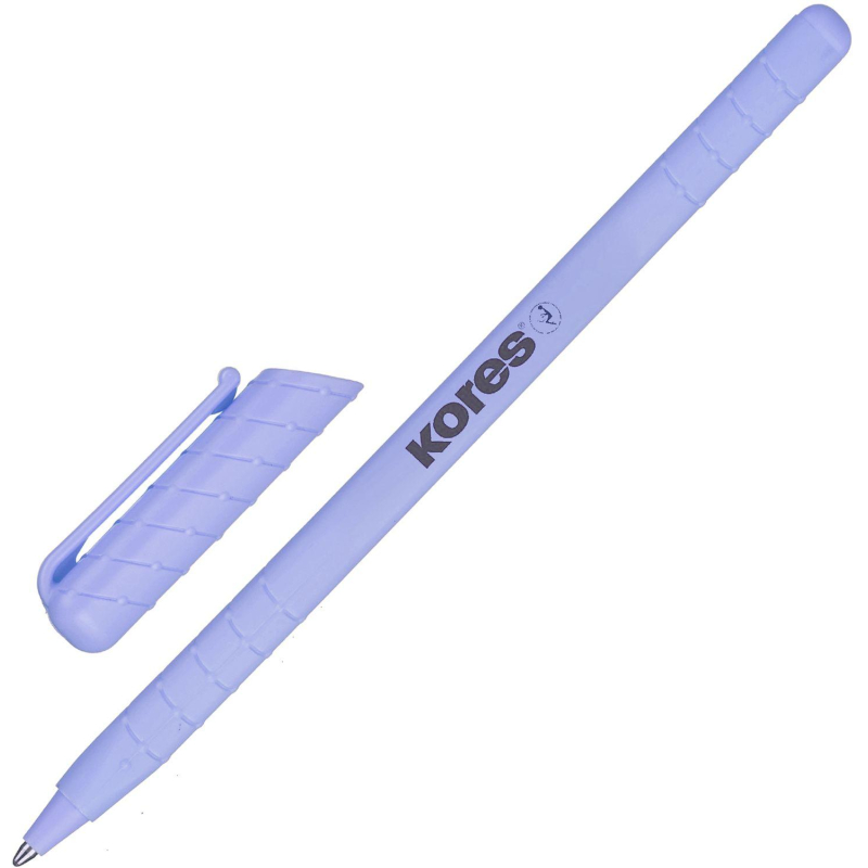 Ручка шариковая одноразовая Kores Pastel K0R-M (0.7мм, синий цвет чернил) 1шт. (37086)