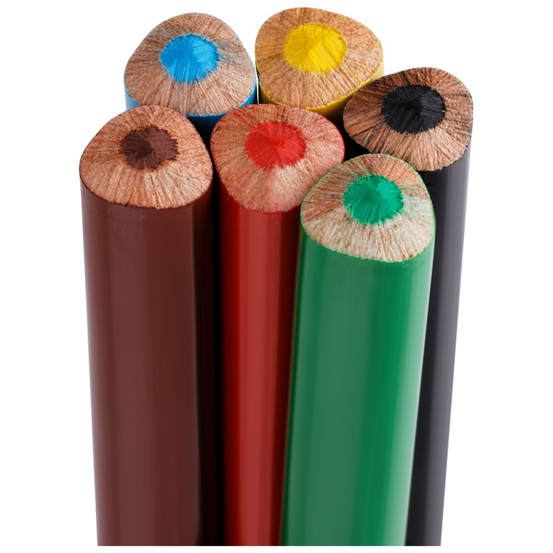 Карандаши цветные 6 цветов BG Jumbo (L=175мм, d=5мм, 3гр) 12 уп. (KR6C_t 4643)