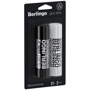 Клей-карандаш Berlingo Monochrome, 21г, блистер, 2шт. (FPp_21S01_2)