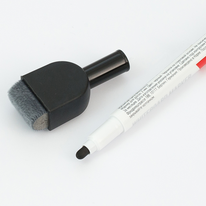 Маркер для досок Berlingo (круглый наконечник, 2мм, черный, на магните) (PM7214)