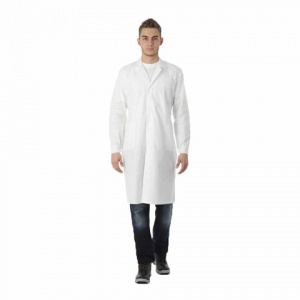 Униформа Халат рабочий мужской белый, бязь, размер 60-62, рост 182-188, плотность 142 г/м2 (610728)