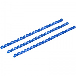 Пружины для переплета пластиковые, 10мм, А4, синие, 100шт.
