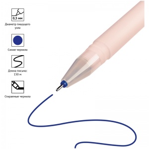 Ручка гелевая стираемая OfficeSpace Soda (0.38мм, синяя) 1шт. (282062)