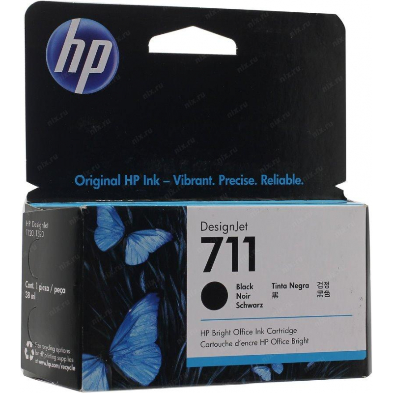 Картридж оригинальный HP 711 CZ129A (38 мл) черный