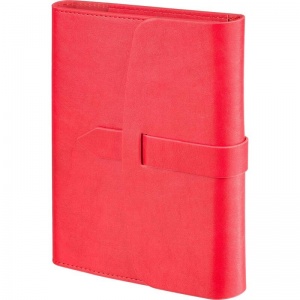 Ежедневник недатированный А5 Bruno Visconti Senate (136 листов) обложка кожзам, красный (3-213/01)