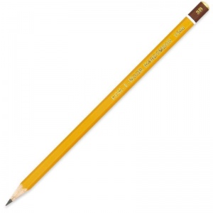 Карандаш чернографитный (простой) Koh-I-Noor 1500 (3В, корпус желтый, без ластика, заточенный) 1шт. (150003B01170RU)