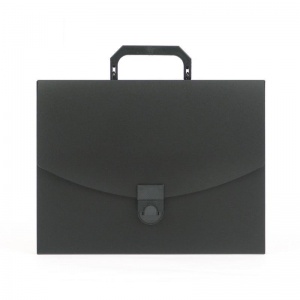 Папка-портфель Attache (А4, 240x317мм, 1 отделение, пластик, замок, с ручками) черная