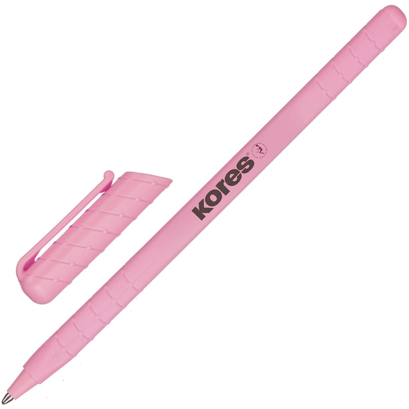 Ручка шариковая одноразовая Kores Pastel K0R-M (0.7мм, синий цвет чернил) 1шт. (37086)