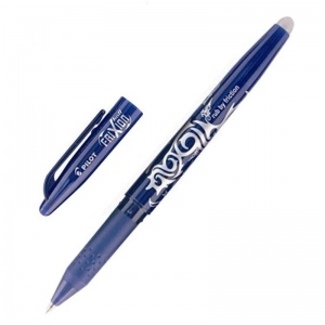 Ручка гелевая стираемая Pilot Frixion (0.35мм, синяя, резиновая манжетка) 12шт. (BL-FR-7-L)
