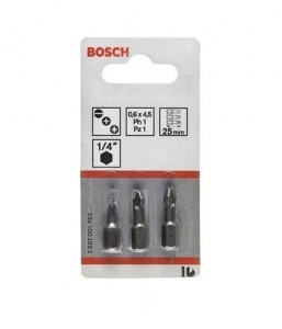 Набор бит Bosch Extra-Hart, 3шт. (2607001511)