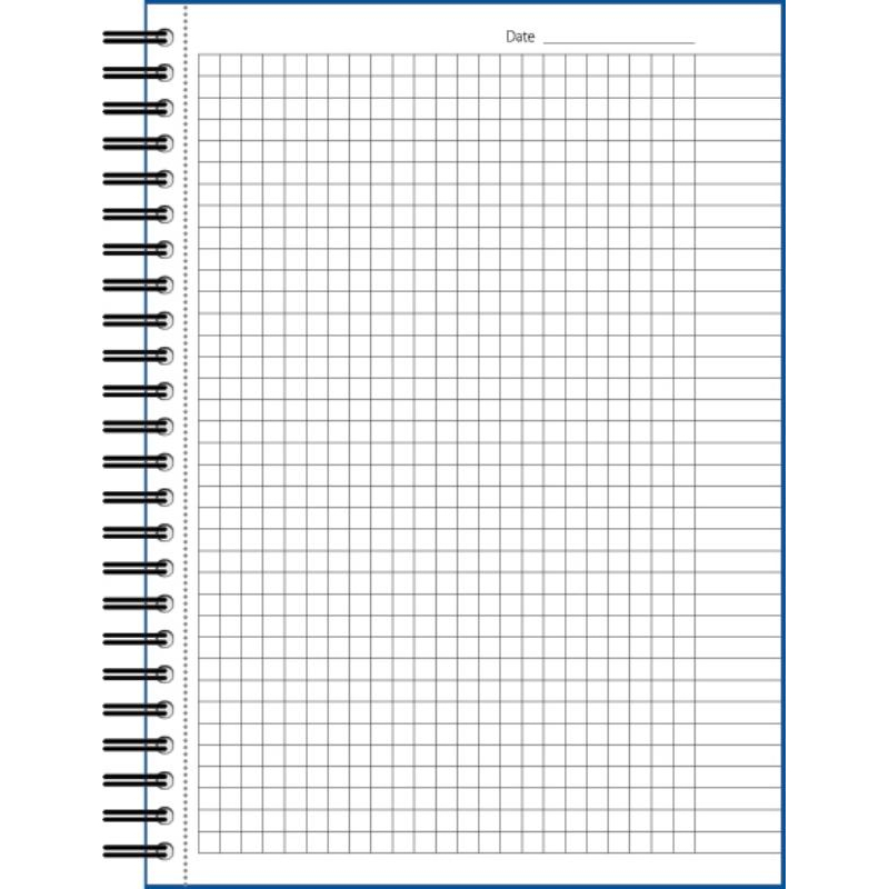 Бизнес-тетрадь А5 Attache Selection LightBook, 100 листов, клетка, на спирали, синяя