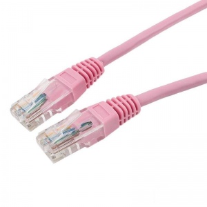 Патч-корд UTP Cablexpert PP12-1M/RO, категория 5e, 1м, розовый