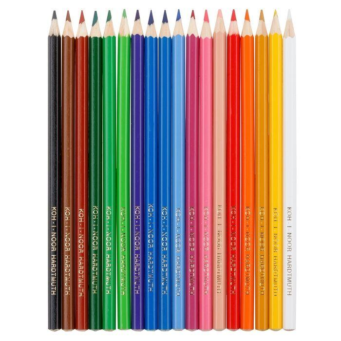 Карандаши цветные 18 цветов Koh-I-Noor &quot;Крот&quot; (L=175мм, D=7мм, d=3.2мм, 6гр) картонная упаковка (3653)