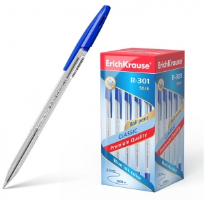 Ручка шариковая Erich Krause R-301 Classic (0.5мм, синий цвет чернил) 50шт. (22029)