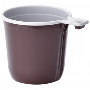 Чашка одноразовая OfficeClean, 200мл, бело-коричневая, 50шт. (321682)