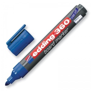 Маркер для досок Edding E-360 (круглый наконечник, 1.5-3мм, синий) (E-360/3)