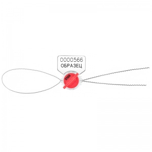 Пломба пластиковая контрольная номерная "Ротор-3", красный, 100шт. (РОТОР-3 (Комплект) Красный)