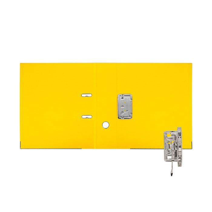 Папка с арочным механизмом inФОРМАТ (75мм, А4, картон/двухсторонее покрытие пвх) желтая