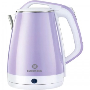 Чайник электрический Eurostek ЕЕК-GL01V, бело-фиолетовый
