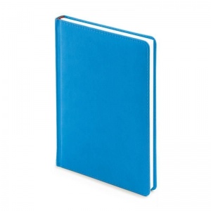 Ежедневник недатированный А5 Альт Velvet (136 листов) обложка кожзам, синий