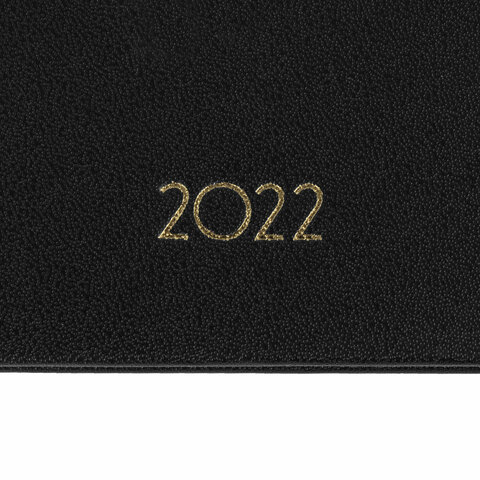 Еженедельник датированный на 2022 год А6 Brauberg Select (64 листа) обложка балакрон, черный, 3шт. (112891)