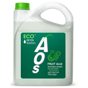 Средство для мытья посуды AOS Эко (с фруктовыми кислотами), 4.8кг (1598-3)