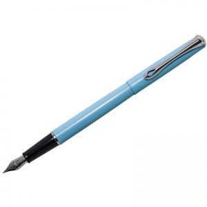 Ручка перьевая Diplomat Traveller Lumi blue M, синяя, корпус голубой (D20001070)