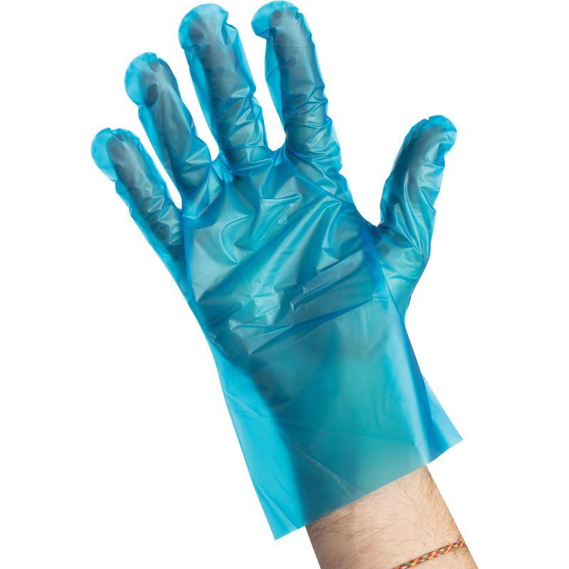 Перчатки одноразовые TPE Albens, размер универсальный, голубые, 50 пар в упаковке, 20 уп.