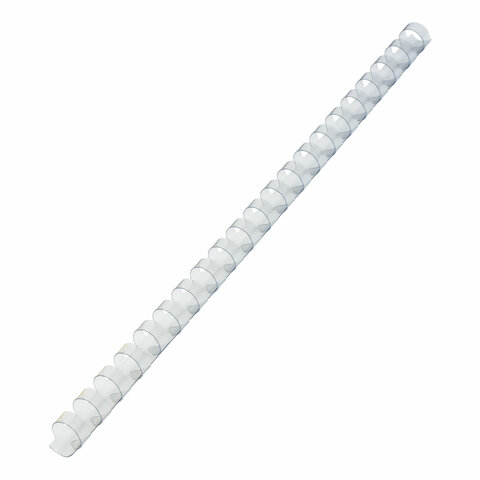 Пружины для переплета пластиковые Brauberg, 12мм, А4, прозрачные, 100шт. (530916)