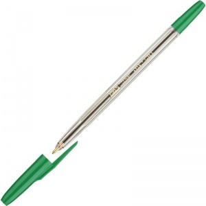 Ручка шариковая Attache Corvet (0.7мм, зеленый цвет чернил, корпус прозрачный) 50шт.
